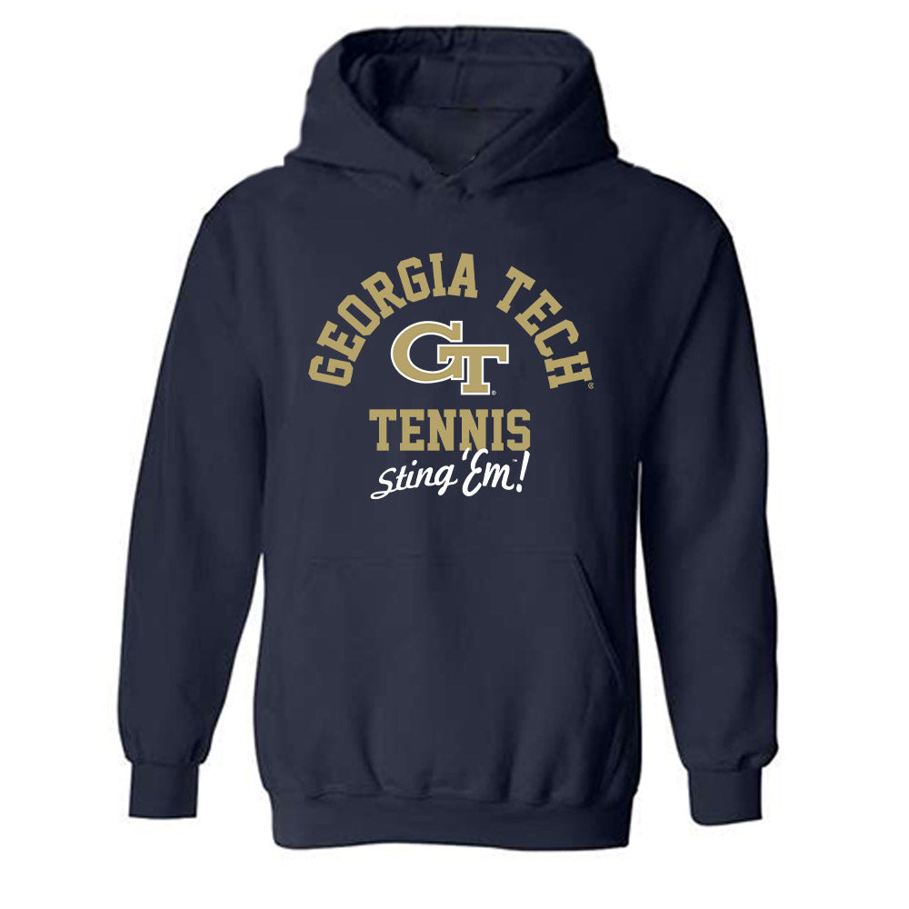 Georgia Tech - NCAA Men's Tennis : Rohan Sachdev - Classic Shersey Hooded Sweatshirt-0