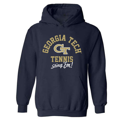 Georgia Tech - NCAA Men's Tennis : Rohan Sachdev - Classic Shersey Hooded Sweatshirt-0