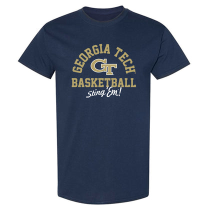 Georgia Tech - NCAA Men's Basketball : Peyton Marshall - Classic Shersey T-Shirt-0