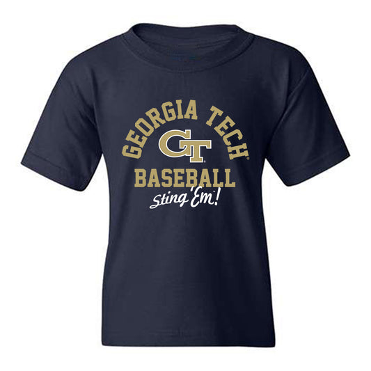 Georgia Tech - NCAA Baseball : Dimitri Angelakos - Classic Shersey Youth T-Shirt-0