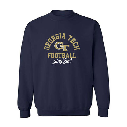 Georgia Tech - NCAA Football : Will Benton - Classic Shersey Crewneck Sweatshirt-0