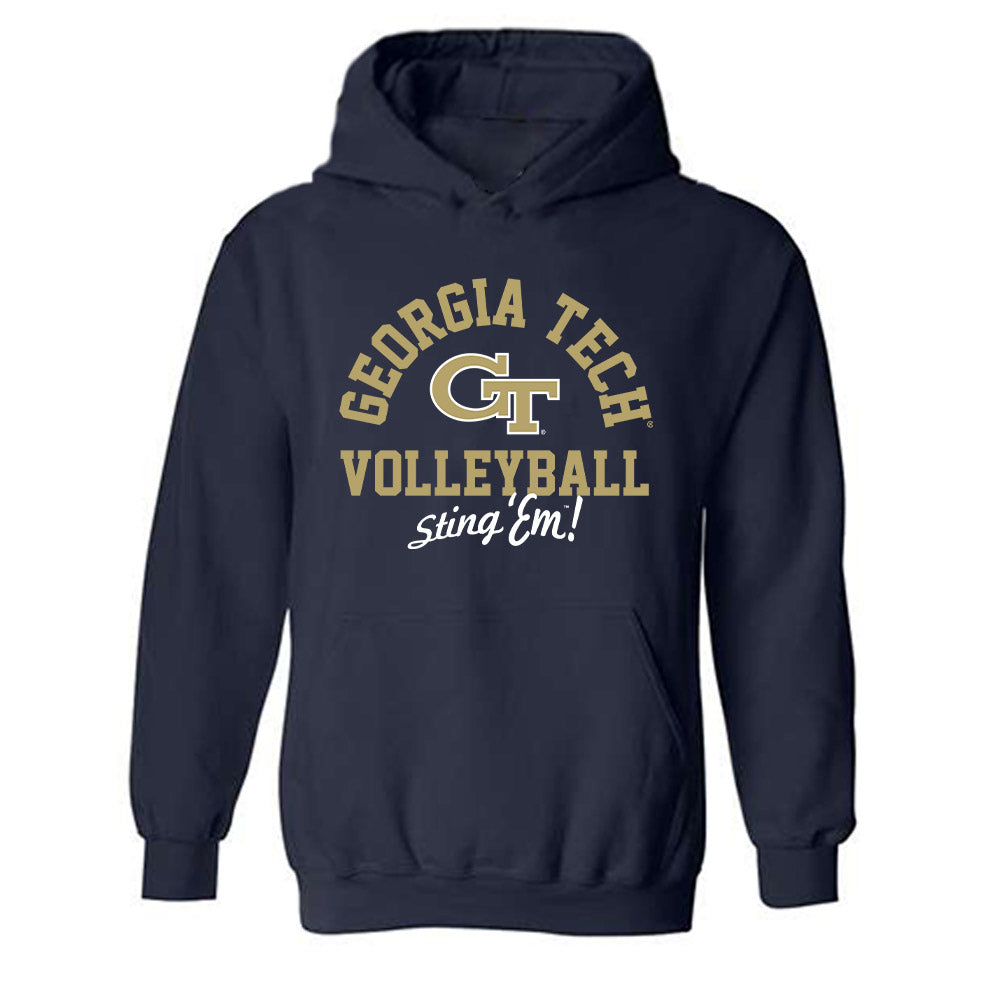 Georgia Tech - NCAA Women's Volleyball : Liv Mogridge - Classic Shersey Hooded Sweatshirt-0