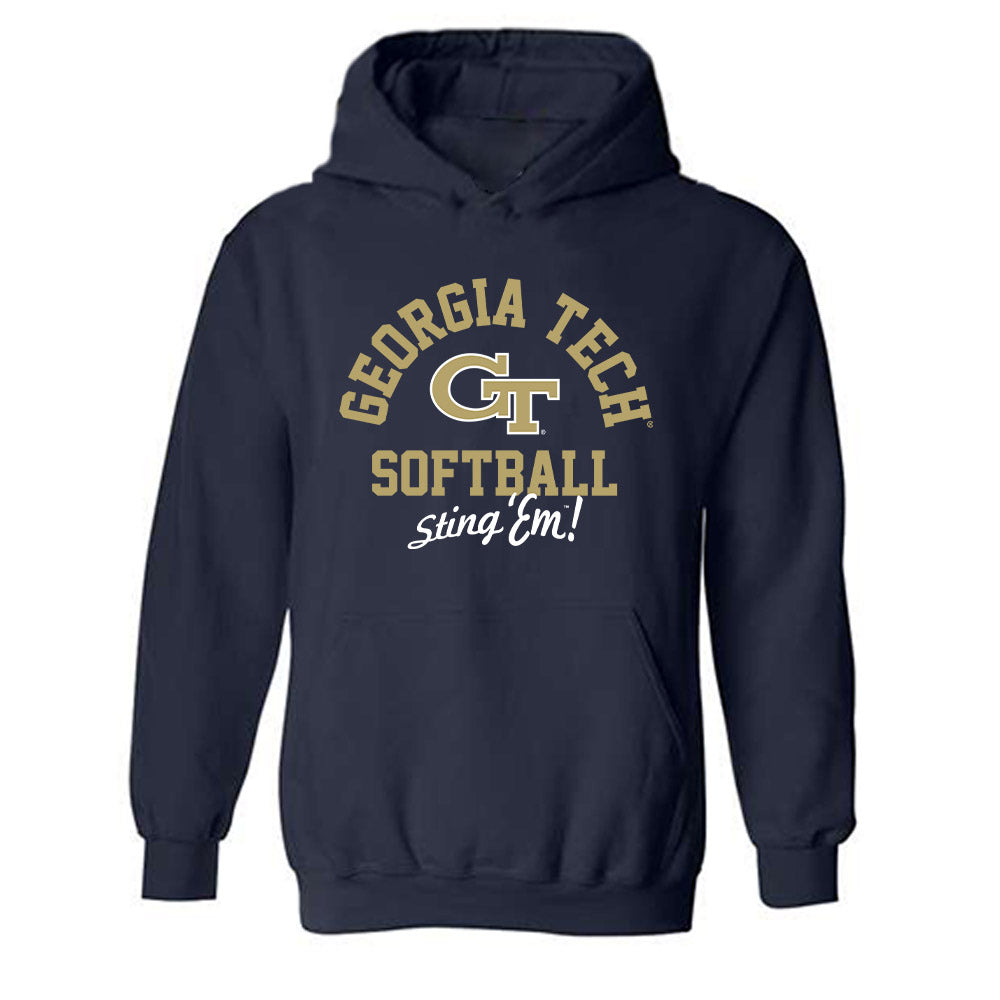 Georgia Tech - NCAA Softball : Victoria Bryant - Classic Shersey Hooded Sweatshirt-0