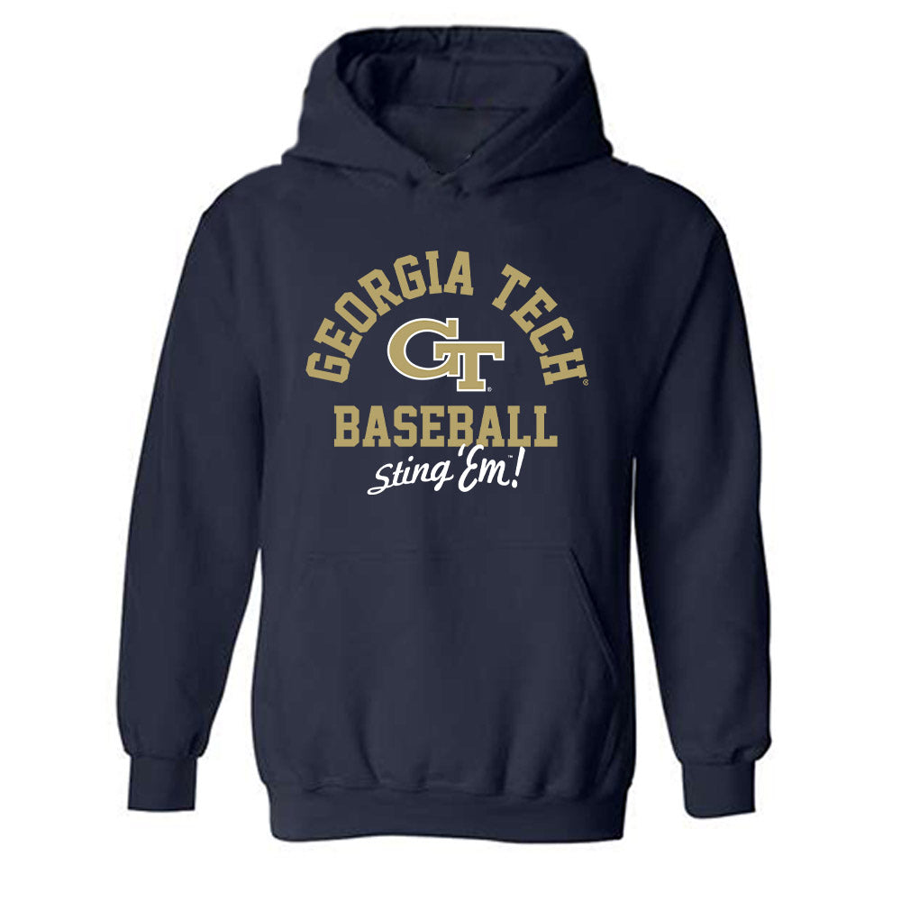 Georgia Tech - NCAA Baseball : Charlie Willcox - Classic Shersey Hooded Sweatshirt-0