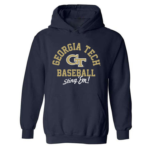 Georgia Tech - NCAA Baseball : Porter Buursema - Classic Shersey Hooded Sweatshirt-0