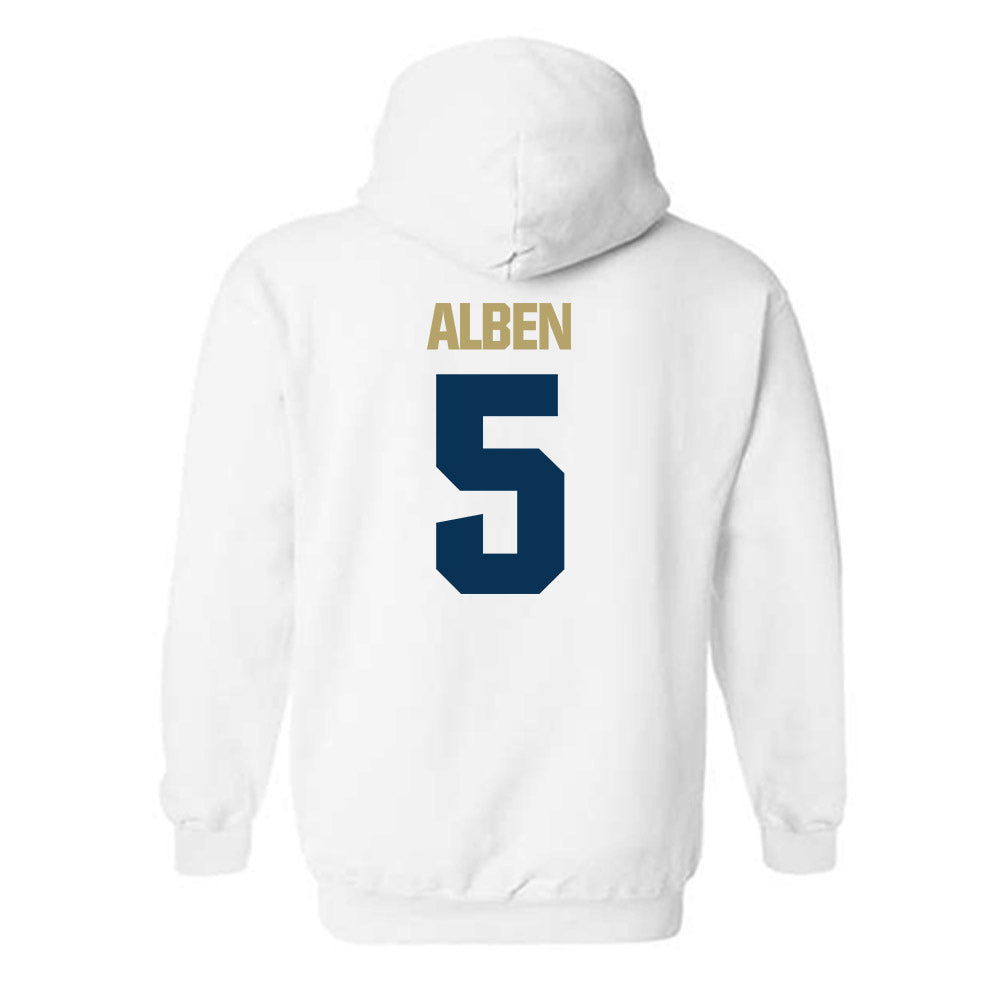 Georgia Tech - NCAA Women's Basketball : Catherine Alben - Classic Shersey Hooded Sweatshirt-3