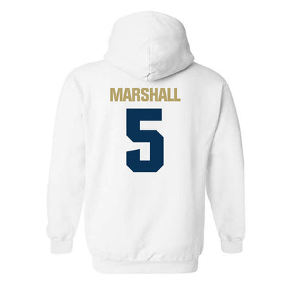 Georgia Tech - NCAA Men's Basketball : Peyton Marshall - Classic Shersey Hooded Sweatshirt-3