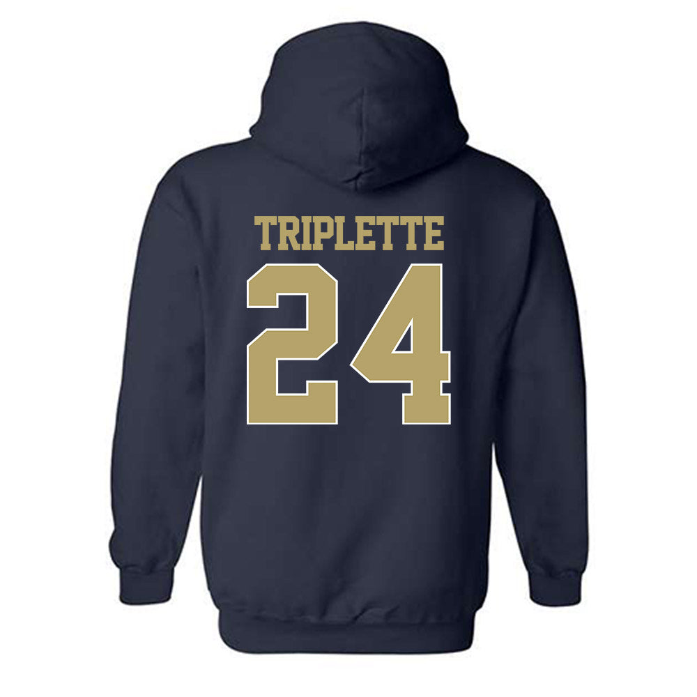 Georgia Tech - NCAA Football : Ronald Triplette - Classic Shersey Hooded Sweatshirt-1