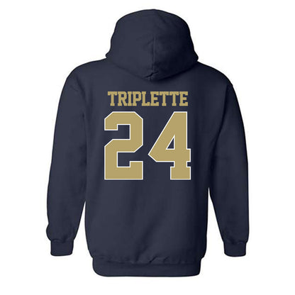 Georgia Tech - NCAA Football : Ronald Triplette - Classic Shersey Hooded Sweatshirt-1