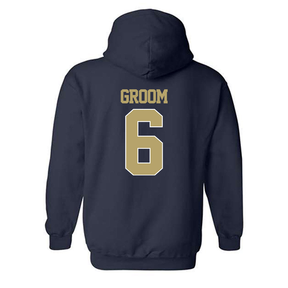 Georgia Tech - NCAA Women's Volleyball : Anika Groom - Classic Shersey Hooded Sweatshirt-1