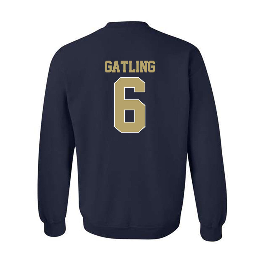 Georgia Tech - NCAA Football : Debron Gatling - Classic Shersey Crewneck Sweatshirt-1