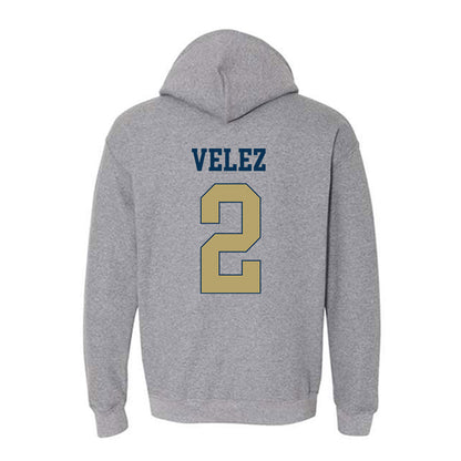 Georgia Tech - NCAA Women's Volleyball : Sofia Velez - Classic Fashion Shersey Hooded Sweatshirt-1