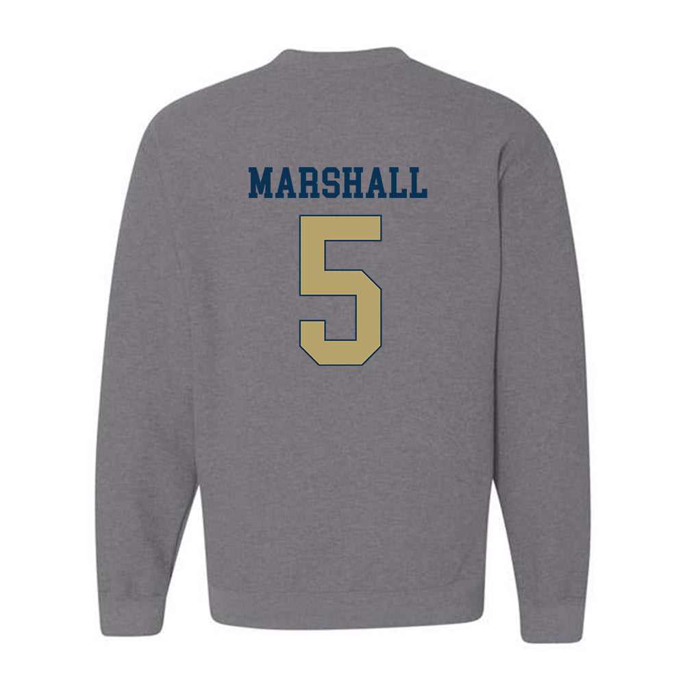 Georgia Tech - NCAA Men's Basketball : Peyton Marshall - Classic Fashion Shersey Crewneck Sweatshirt-3