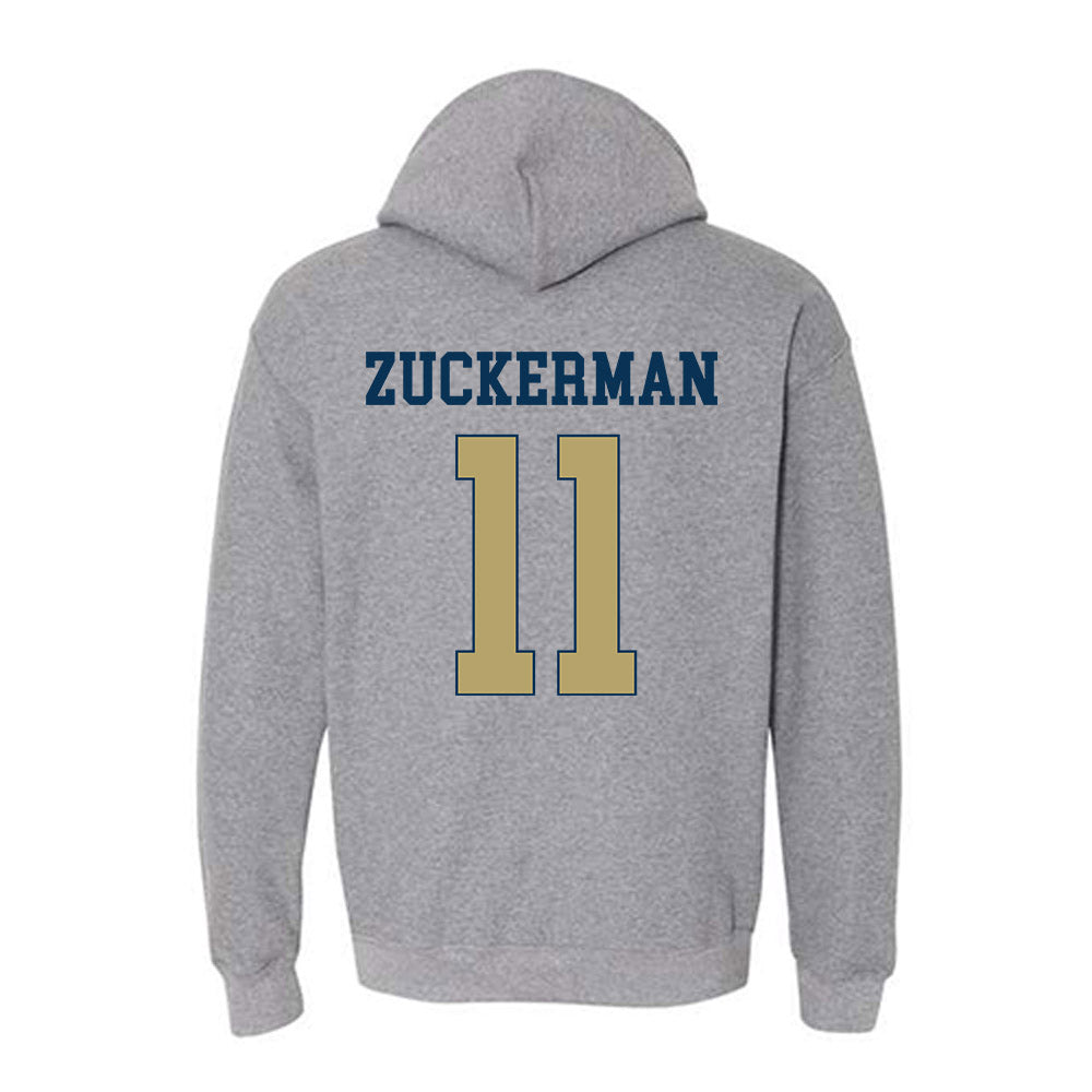 Georgia Tech - NCAA Baseball : Ryan Zuckerman - Classic Fashion Shersey Hooded Sweatshirt-1