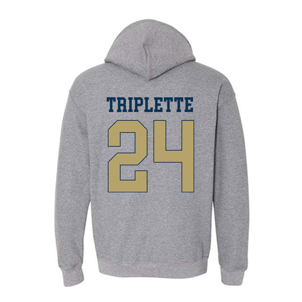 Georgia Tech - NCAA Football : Ronald Triplette - Classic Fashion Shersey Hooded Sweatshirt-1