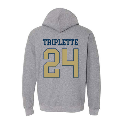 Georgia Tech - NCAA Football : Ronald Triplette - Classic Fashion Shersey Hooded Sweatshirt-1