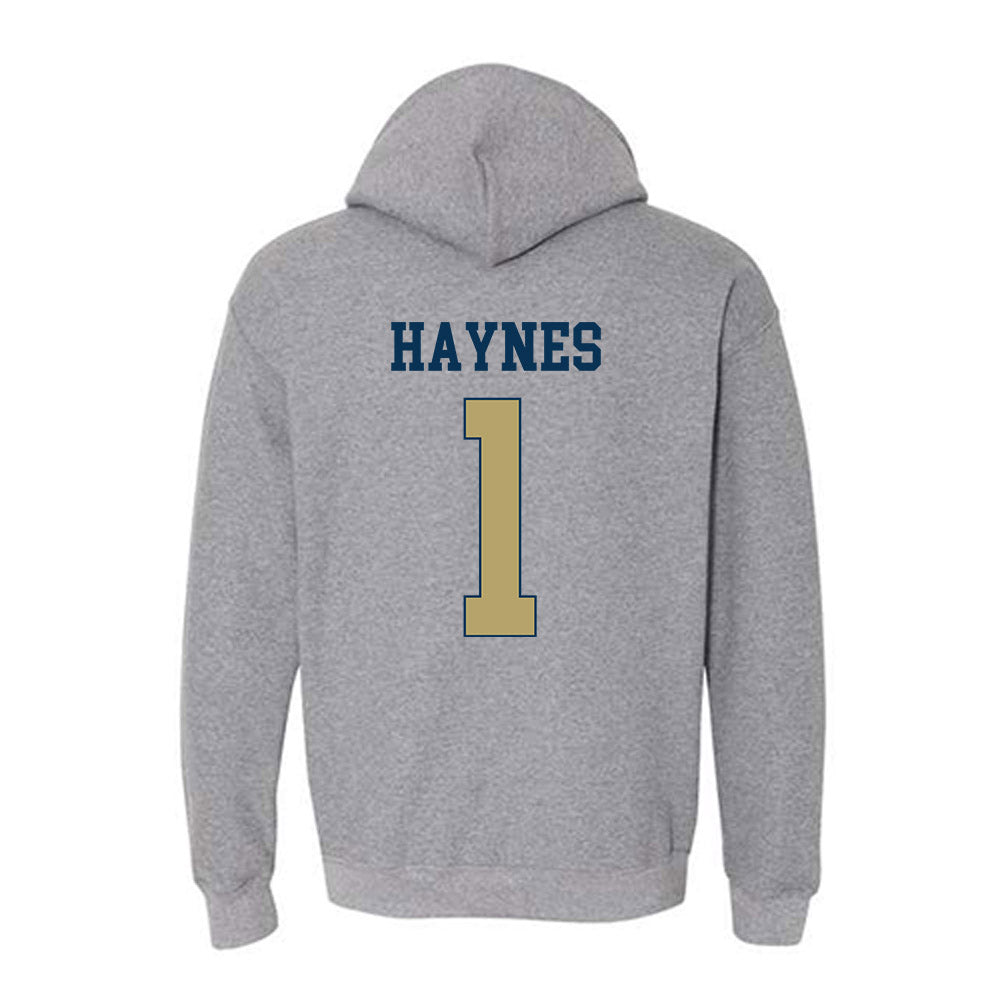 Georgia Tech - NCAA Football : Jamal Haynes - Classic Fashion Shersey Hooded Sweatshirt-1