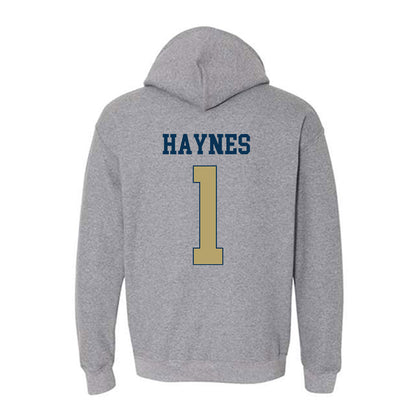 Georgia Tech - NCAA Football : Jamal Haynes - Classic Fashion Shersey Hooded Sweatshirt-1