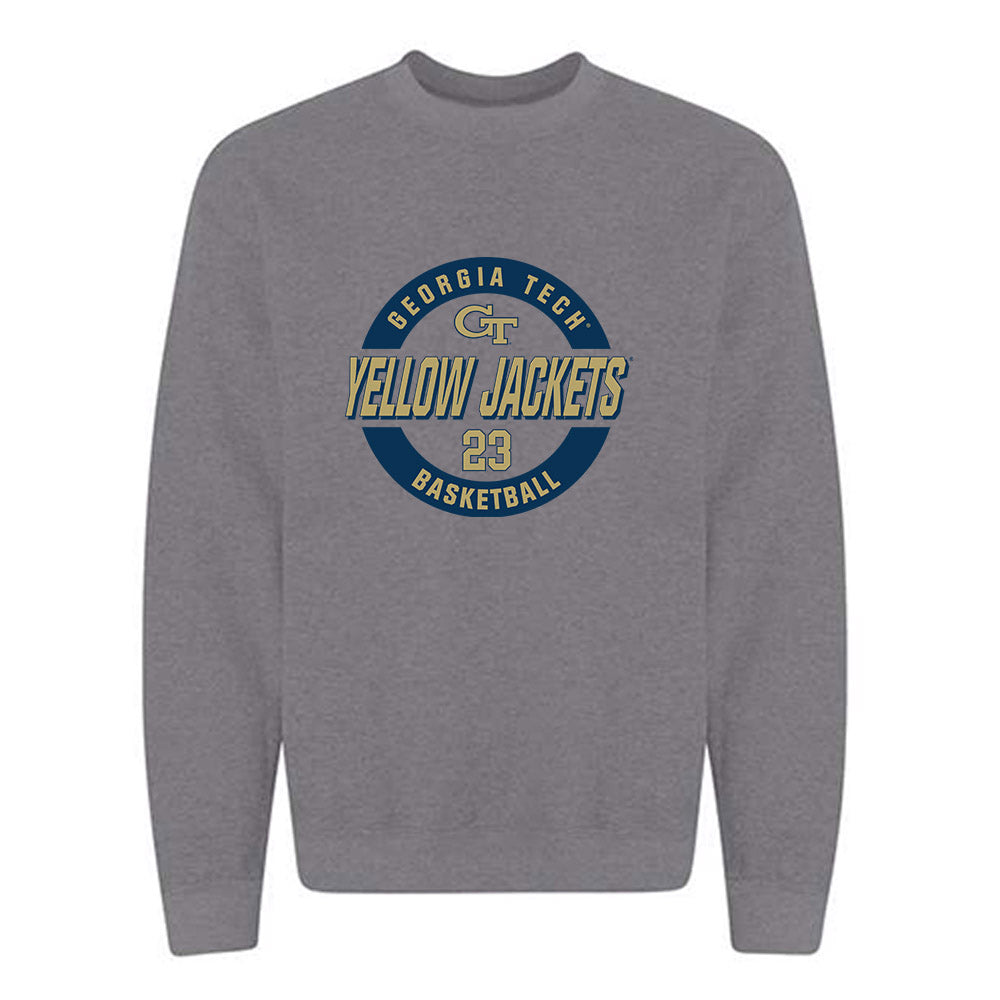 Georgia Tech - NCAA Men's Basketball : Brandon Stores - Classic Fashion Shersey Crewneck Sweatshirt-1