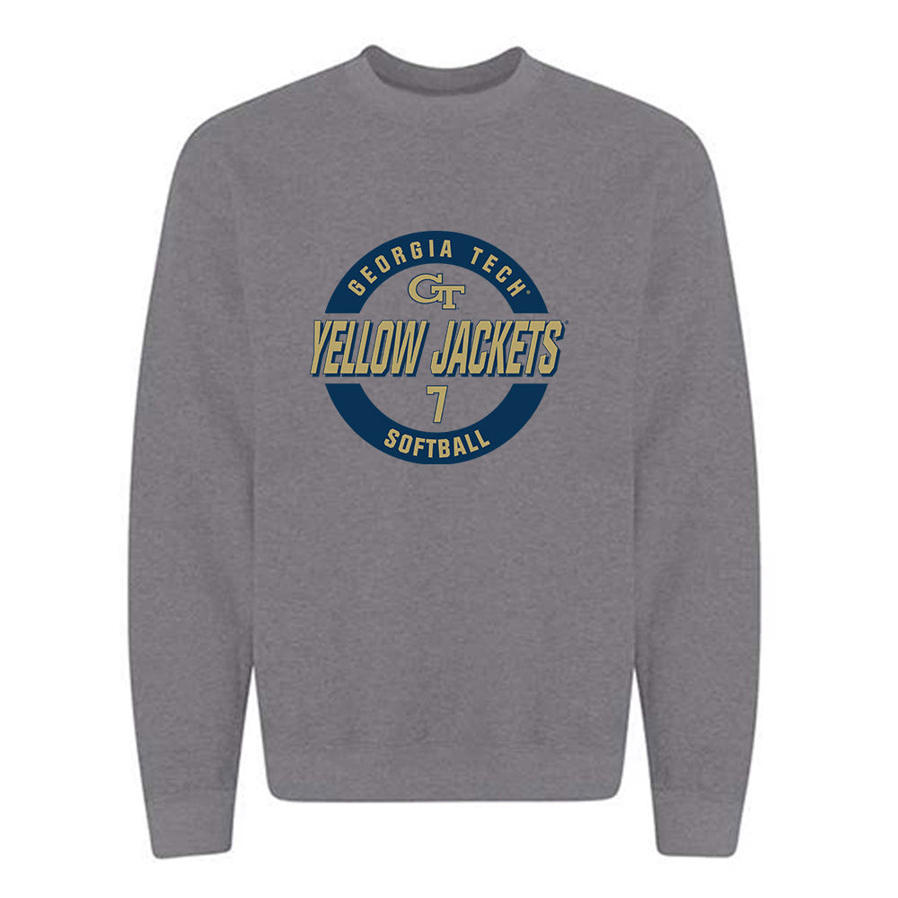 Georgia Tech - NCAA Softball : Emma Simon - Classic Fashion Shersey Crewneck Sweatshirt-0