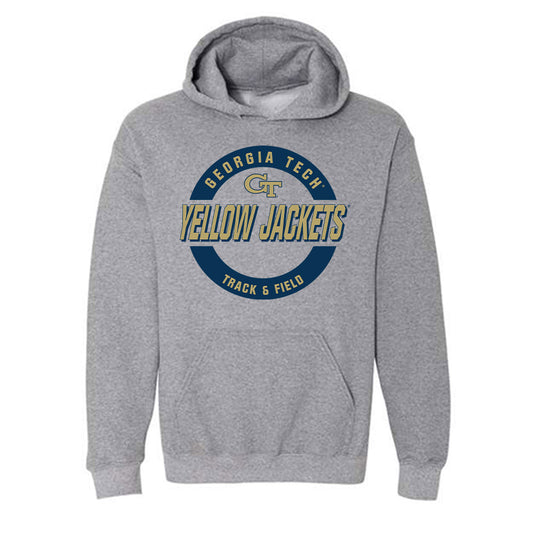 Georgia Tech - NCAA Women's Track & Field : Kendall Johnson - Classic Fashion Shersey Hooded Sweatshirt-0