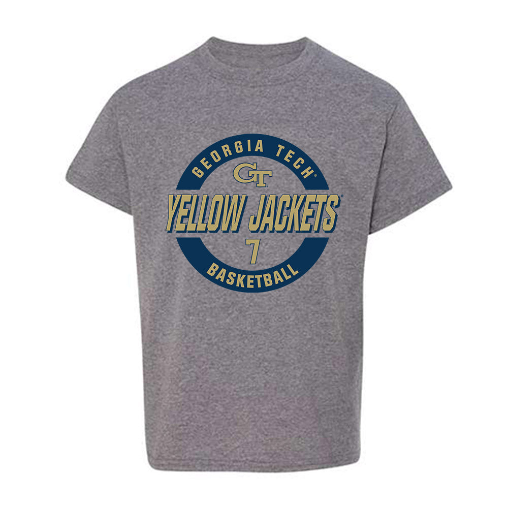 Georgia Tech - NCAA Men's Basketball : Chas Kelley III - Classic Fashion Shersey Youth T-Shirt-0