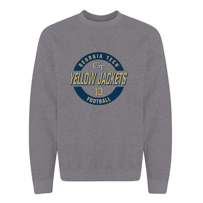 Georgia Tech - NCAA Football : Rahkeem Smith - Classic Fashion Shersey Crewneck Sweatshirt-0
