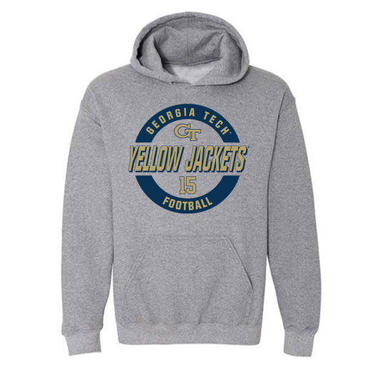 Georgia Tech - NCAA Football : Luke Harpring - Classic Fashion Shersey Hooded Sweatshirt