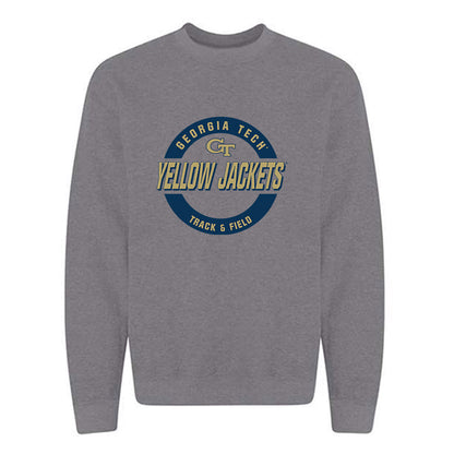 Georgia Tech - NCAA Men's Track & Field : Winston DeCuir III - Classic Fashion Shersey Crewneck Sweatshirt-0