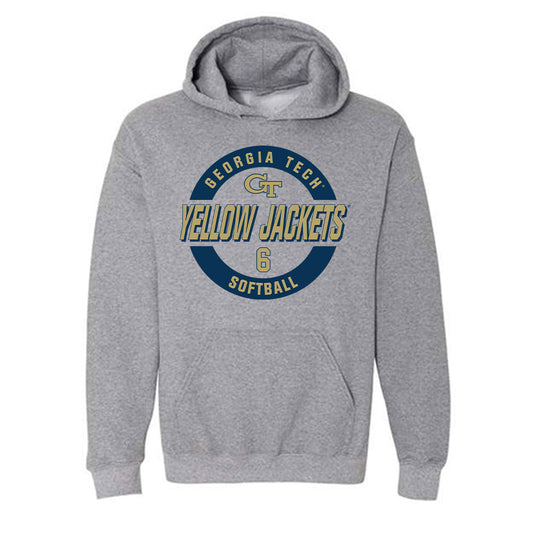 Georgia Tech - NCAA Softball : Payton Miller - Classic Fashion Shersey Hooded Sweatshirt-0