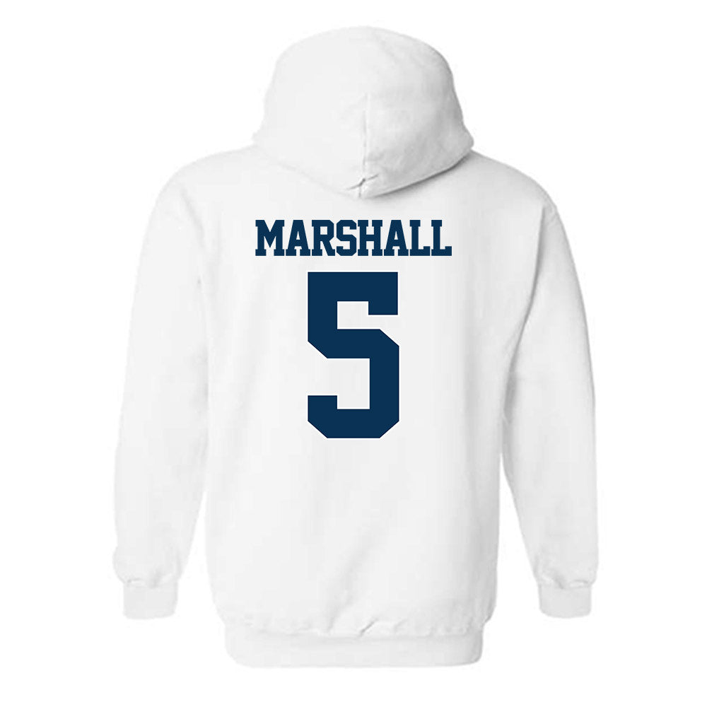 Georgia Tech - NCAA Men's Basketball : Peyton Marshall - Classic Fashion Shersey Hooded Sweatshirt-1