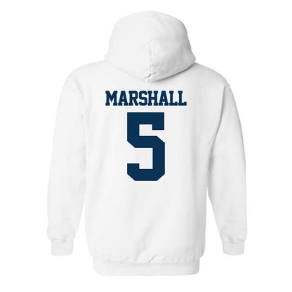 Georgia Tech - NCAA Men's Basketball : Peyton Marshall - Classic Fashion Shersey Hooded Sweatshirt-1