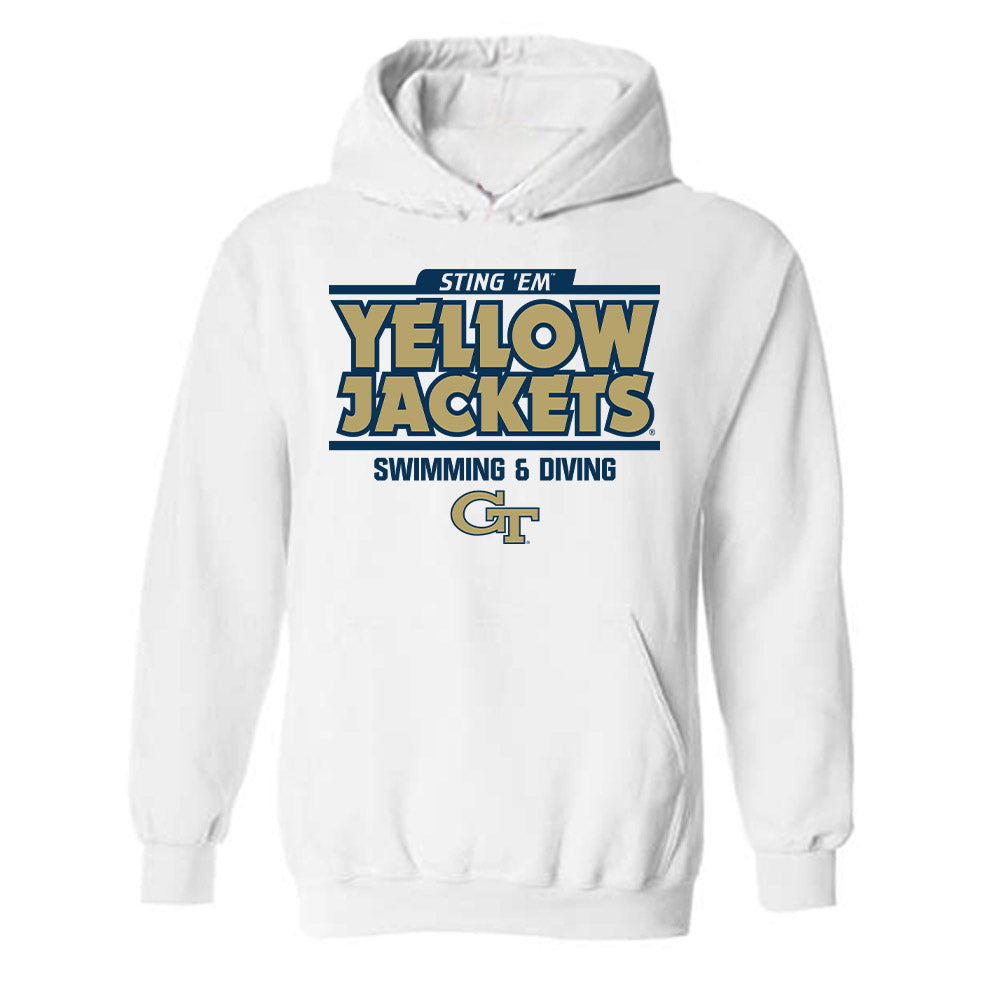 Georgia Tech - NCAA Women's Swimming & Diving : MaryGrace Guzzino - Classic Fashion Shersey Hooded Sweatshirt-0