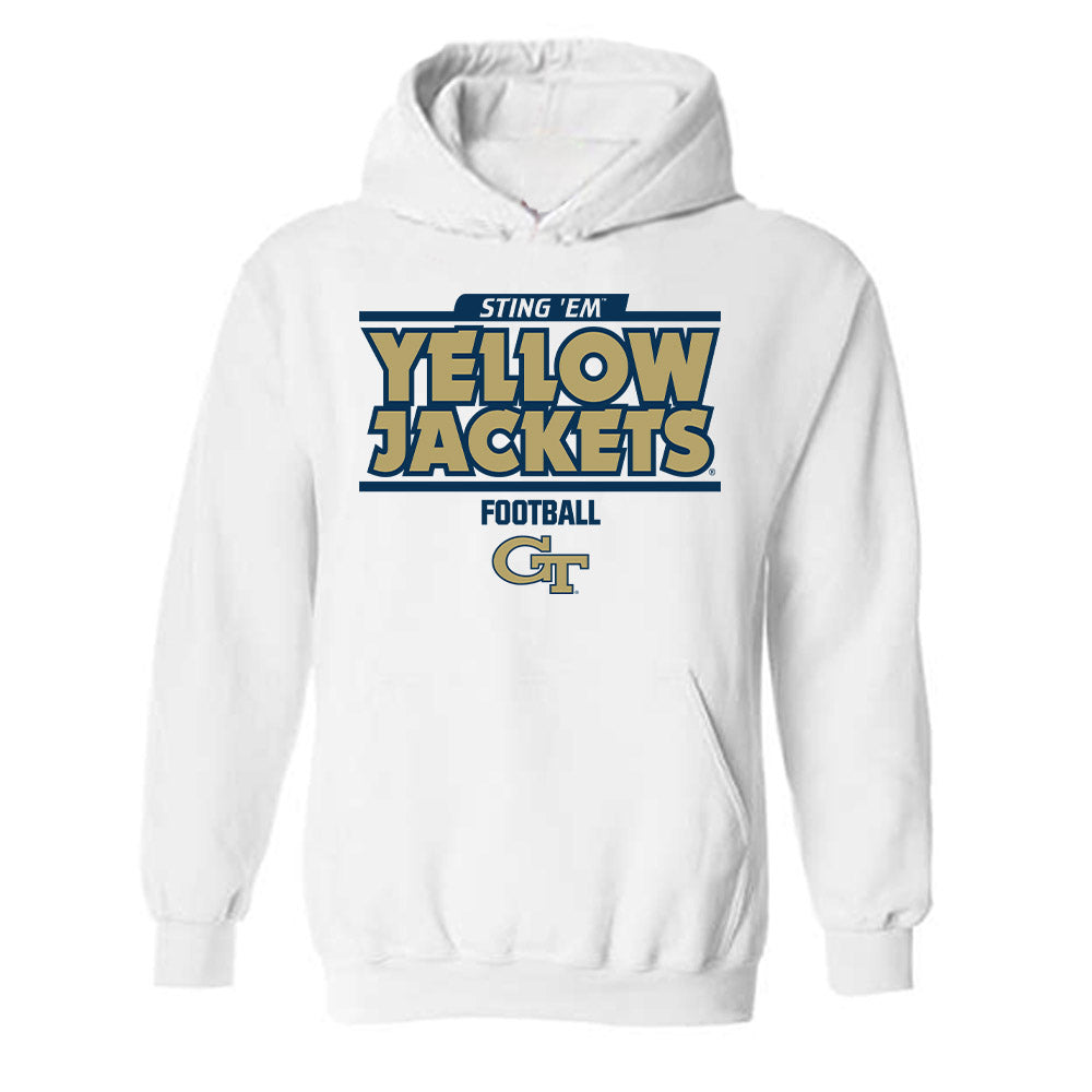 Georgia Tech - NCAA Football : Fenix Felton - Classic Fashion Shersey Hooded Sweatshirt-0