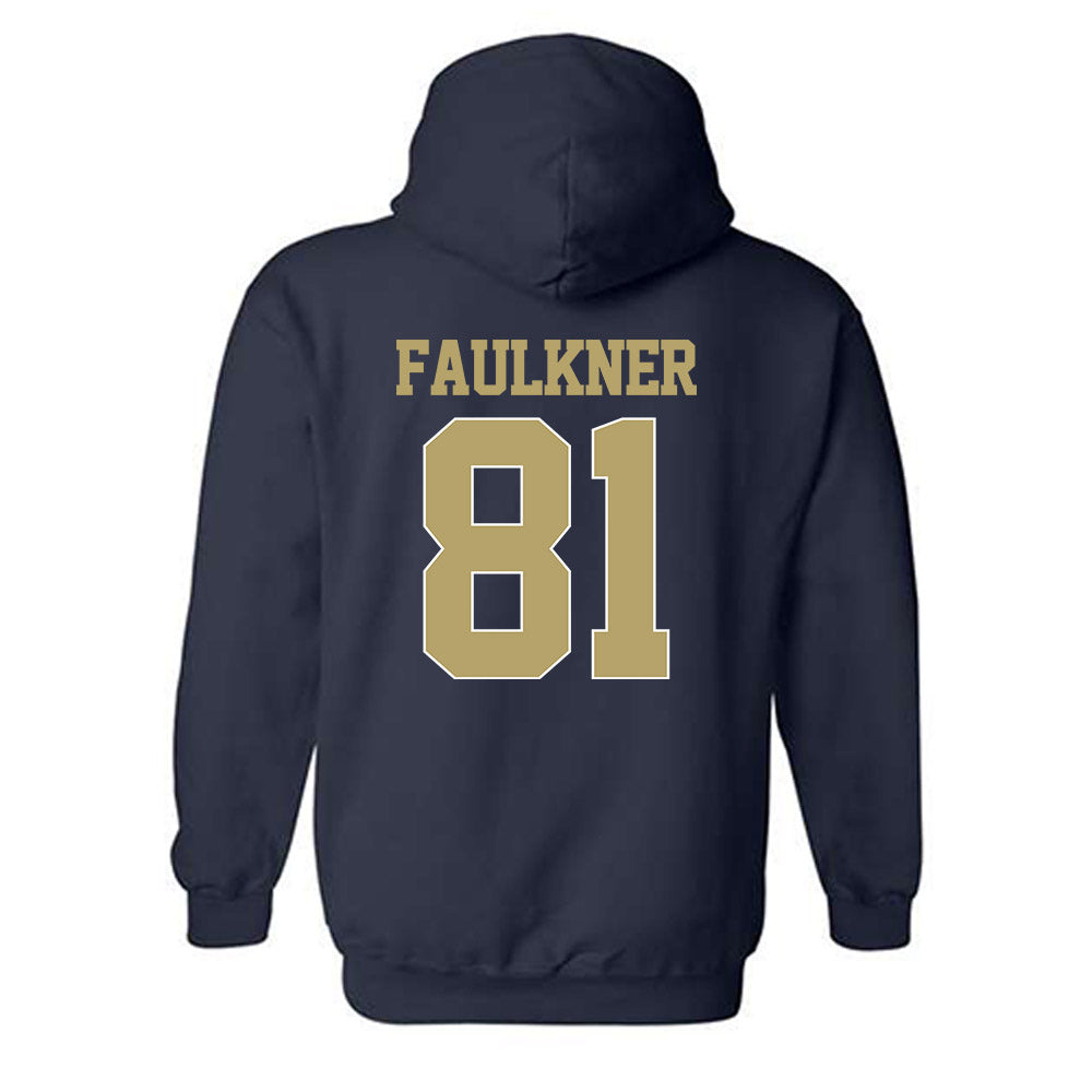 Georgia Tech - NCAA Football : Cal Faulkner - Classic Shersey Hooded Sweatshirt-1