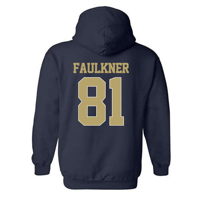 Georgia Tech - NCAA Football : Cal Faulkner - Classic Shersey Hooded Sweatshirt-1