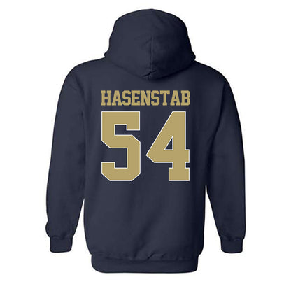 Georgia Tech - NCAA Baseball : Riley Hasenstab - Classic Shersey Hooded Sweatshirt-1