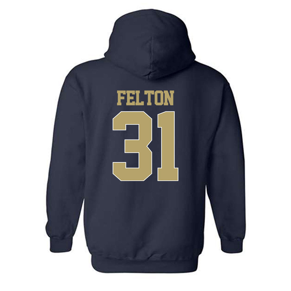Georgia Tech - NCAA Football : Fenix Felton - Classic Shersey Hooded Sweatshirt-1