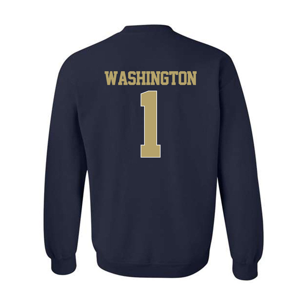 Georgia Tech - NCAA Men's Basketball : Lamar Washington - Classic Shersey Crewneck Sweatshirt-1