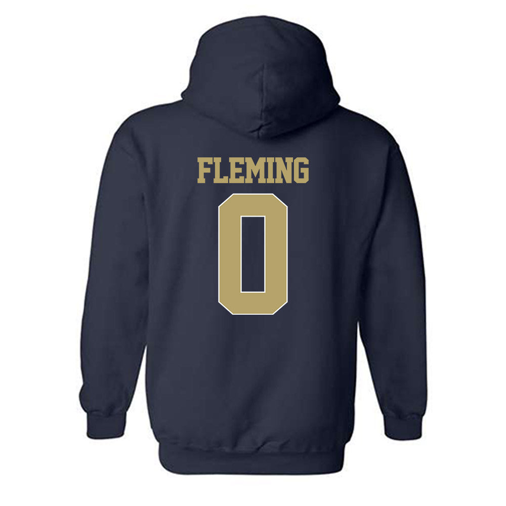 Georgia Tech - NCAA Men's Basketball : Akai Fleming - Classic Shersey Hooded Sweatshirt-1