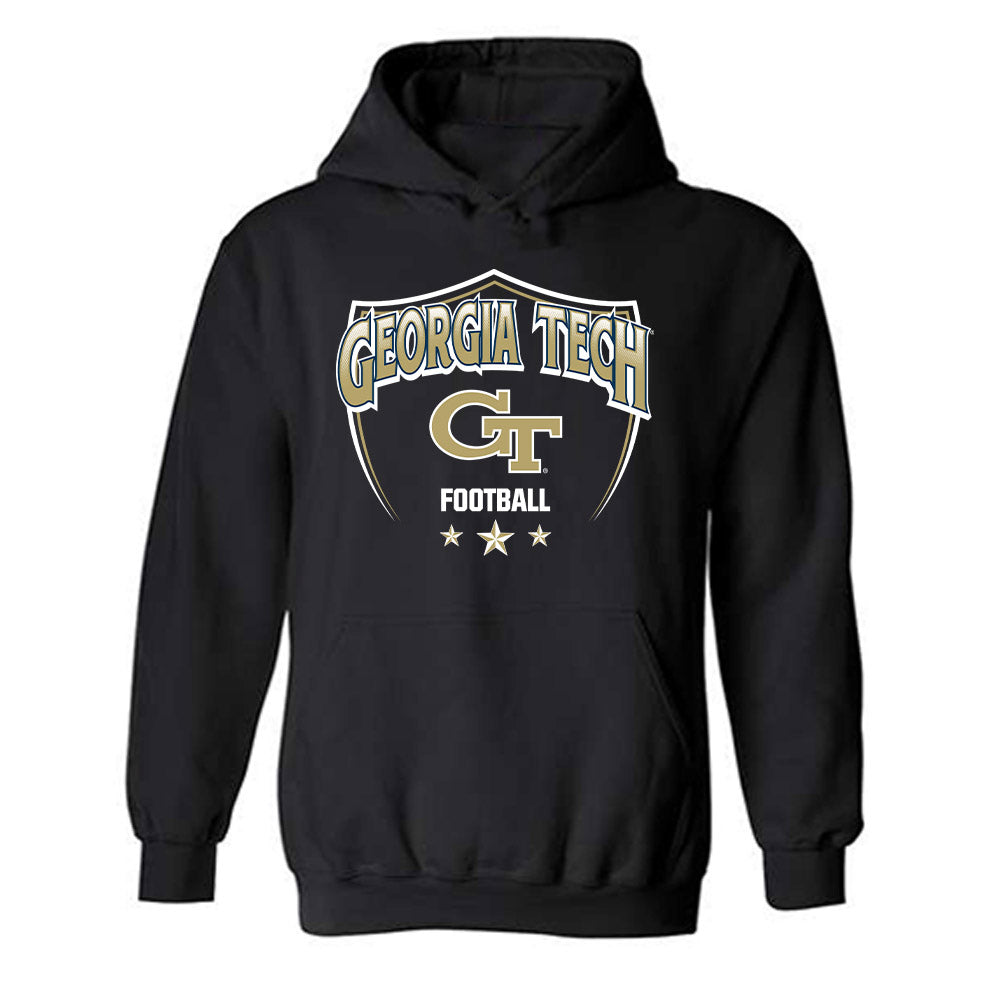 Georgia Tech - NCAA Football : Rodney Shelley Jr - Classic Shersey Hooded Sweatshirt-0