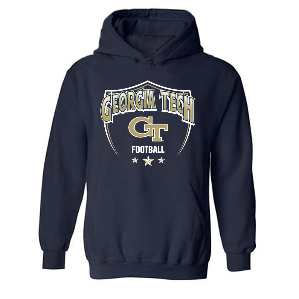 Georgia Tech - NCAA Football : Chuma Okoye - Classic Shersey Hooded Sweatshirt-0