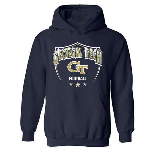 Georgia Tech - NCAA Football : Keylan Rutledge - Classic Shersey Hooded Sweatshirt-0