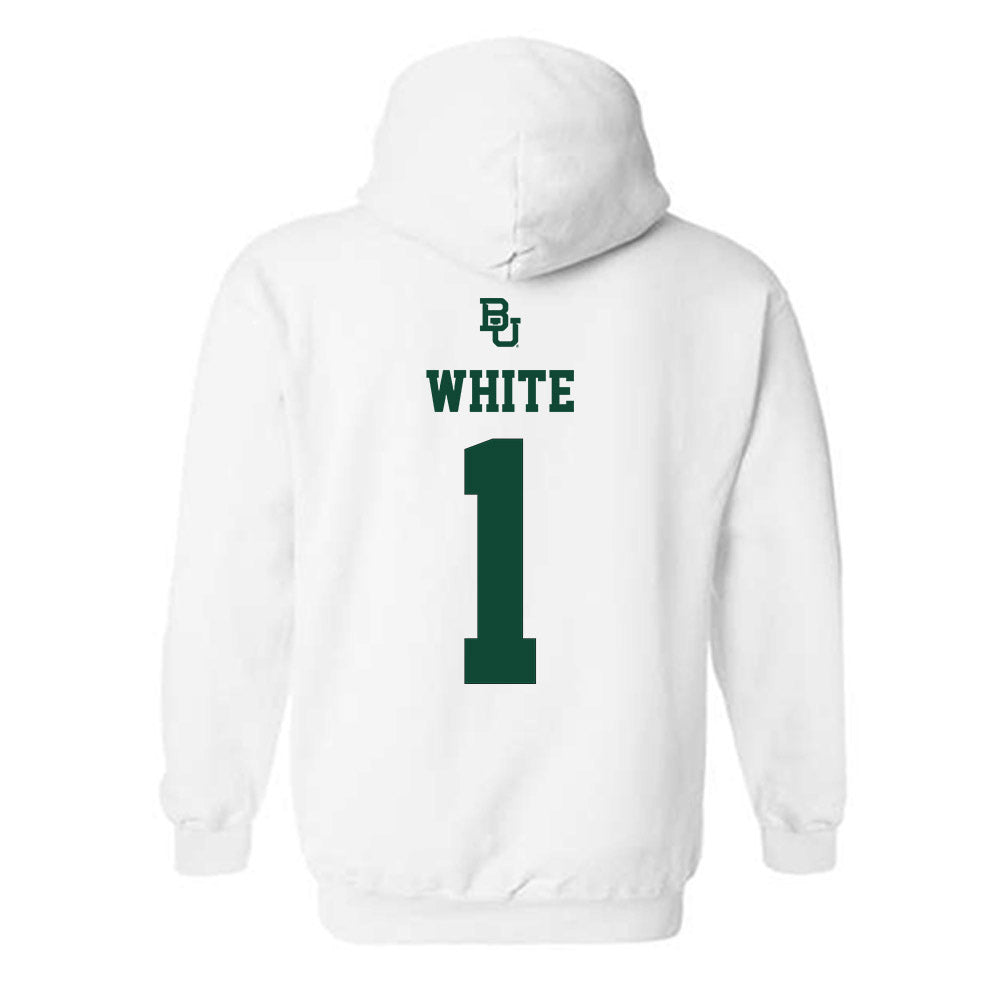 Baylor - NCAA Men's Basketball : Jaylon White - Sports Shersey Hooded Sweatshirt-1