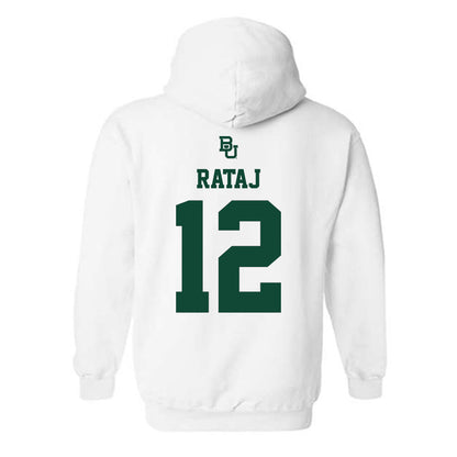Baylor - NCAA Men's Basketball : Michael Rataj - Sports Shersey Hooded Sweatshirt-1