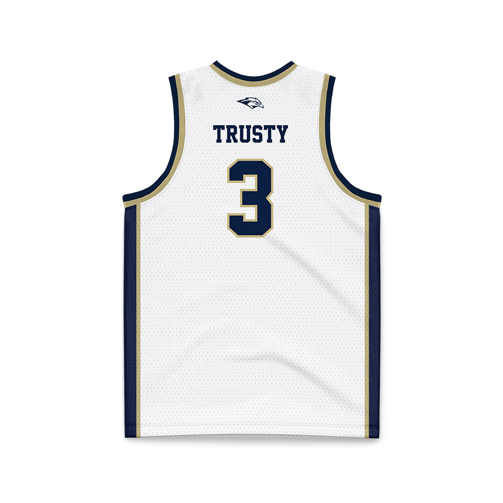 Oral Roberts - NCAA Women's Basketball : Anna Trusty - White Basketball Jersey-1