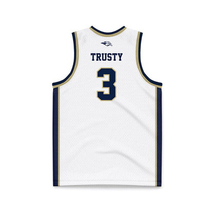 Oral Roberts - NCAA Women's Basketball : Anna Trusty - White Basketball Jersey-1