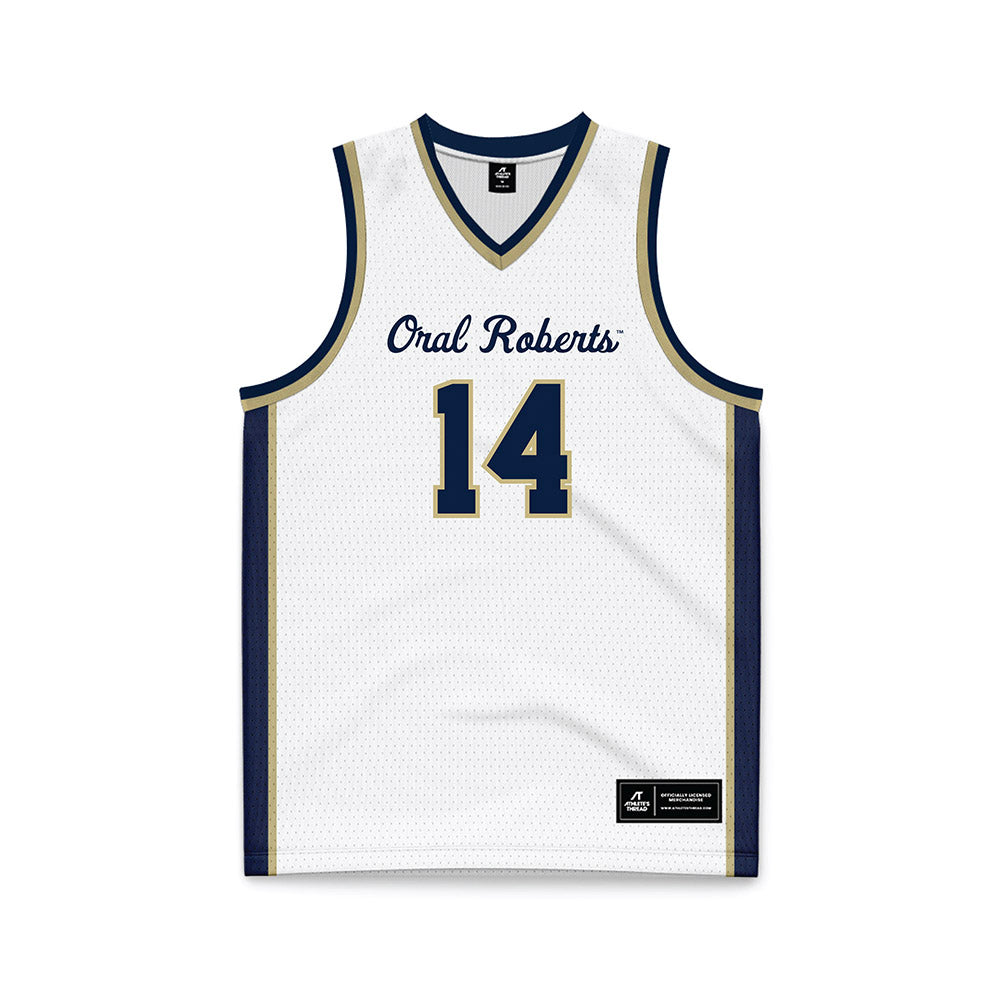 Oral Roberts - NCAA Women's Basketball : Hannah Coons - White Basketball Jersey-0