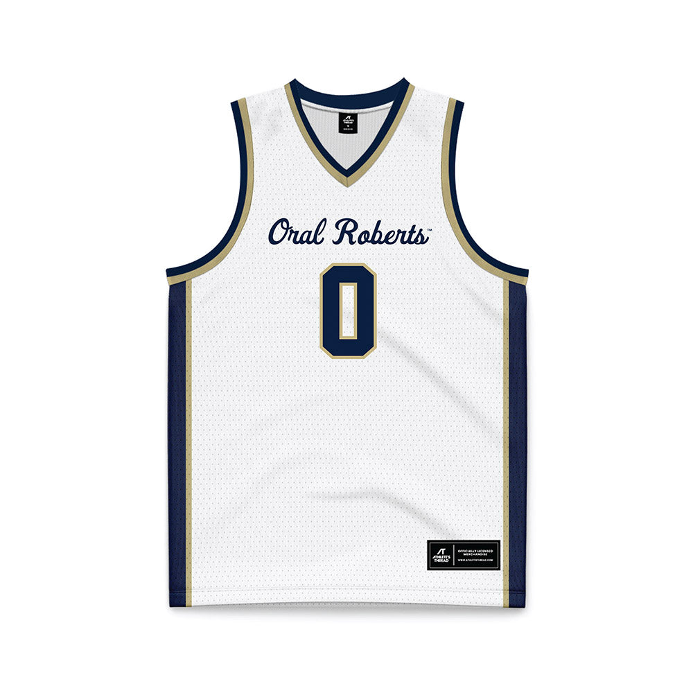 Oral Roberts - NCAA Women's Basketball : Ari Gordon - White Basketball Jersey-0
