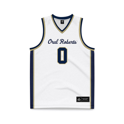 Oral Roberts - NCAA Women's Basketball : Ari Gordon - White Basketball Jersey-0